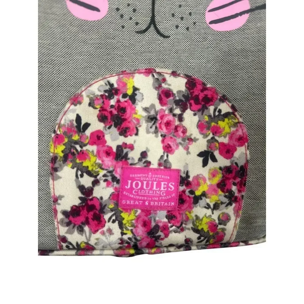 Joules Cat Lunch Box Backpack Bag‎ Zipper Small Floral Kids Girl School Travel